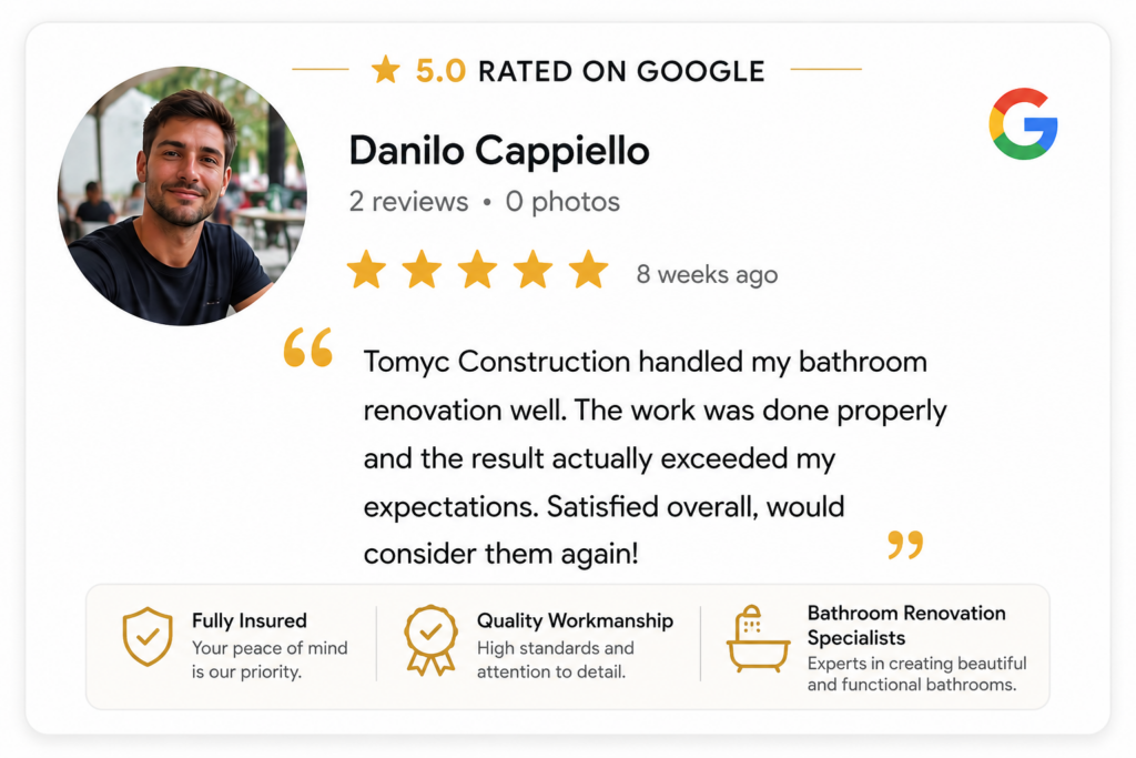 1 review bathroom refurbishment london tomyc constructions