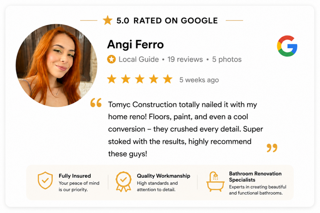 3 review bathroom refurbishment london tomyc constructions